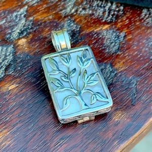 Silpada Live Laugh Love Pendant with 3 Stones